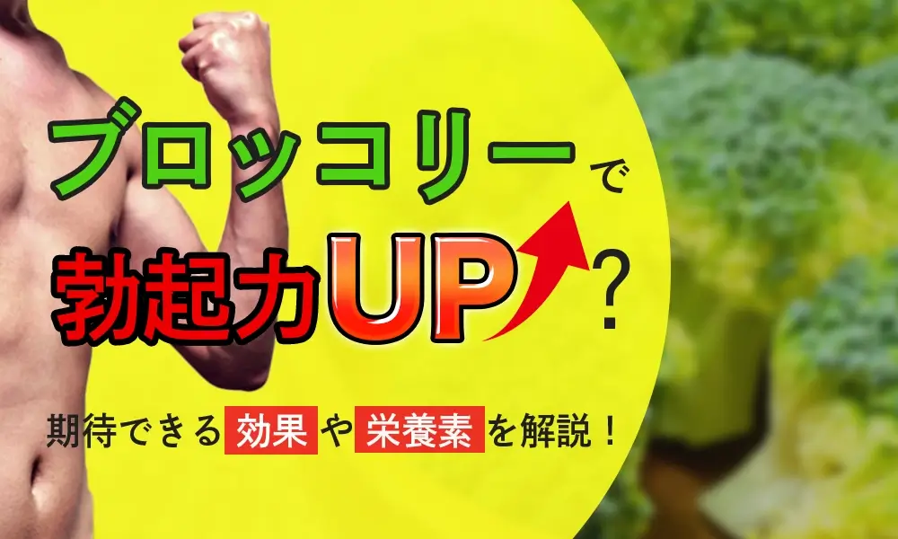 ブロッコリーで勃起力が向上するって本当なの？期待できる効果や栄養素、食べ方などを解説します